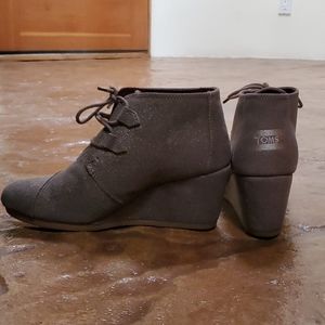 Toms Wedge Ankle Bootie